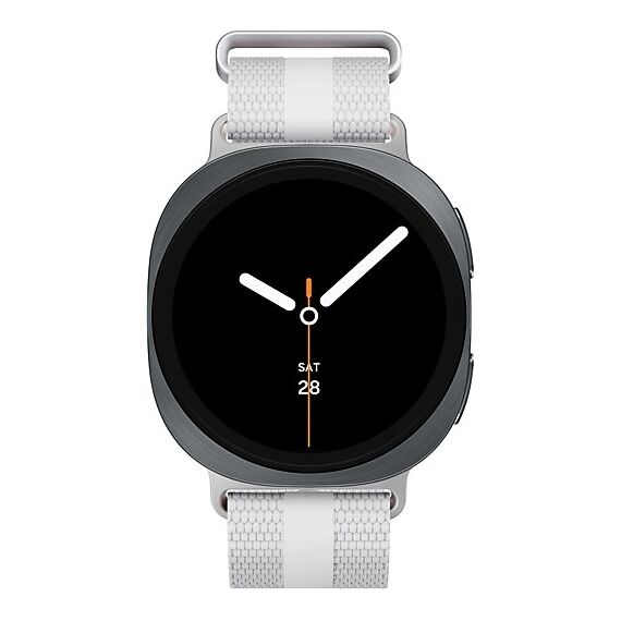 Galaxy Watch 8 | 40 мм | 4G LTE | Graphite | Athleisure/White | S/M, Тип ремешка : Athleisure, Размер корпуса : 40 мм, Цвет: Graphite, Цвет ремешка: White, Размер ремешка : S/M, Подключение часов : Bluetooth / Wi-Fi + 4G LTE, изображение 3